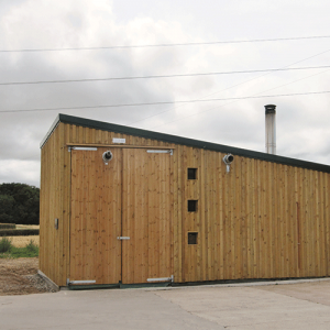 mono pitch timber building
